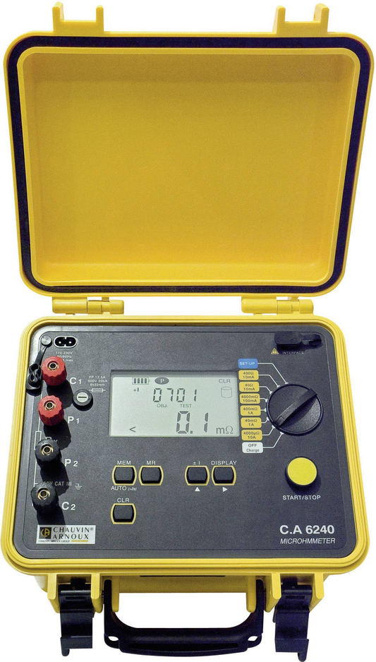 B-stock Chauvin Arnoux CA 6240 Micro-Ohmmeter Ohmmeter Resistance Meter