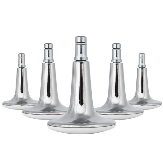 Gólfrenningar frá Hjh Office, B-flokks, stólfætur, krómaðir, 11 mm x 65 mm, 5 stk. í pakka