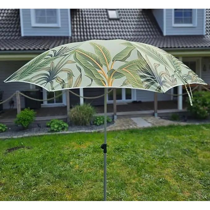 Sonnenschirm khaki grün Ø 178 cm Schirm Balkonschirm Strandschirm UV-Schutz UPF