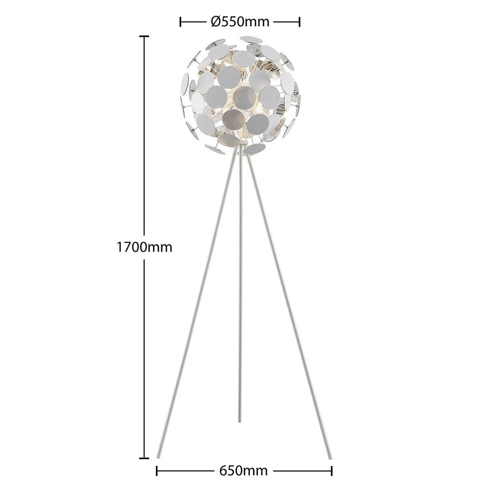 B-grade Lindby Dotani floor lamp, standing lamp, reading lamp, E14