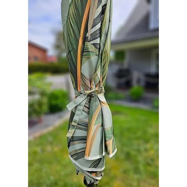 Sonnenschirm khaki grün Ø 178 cm Schirm Balkonschirm Strandschirm UV-Schutz UPF