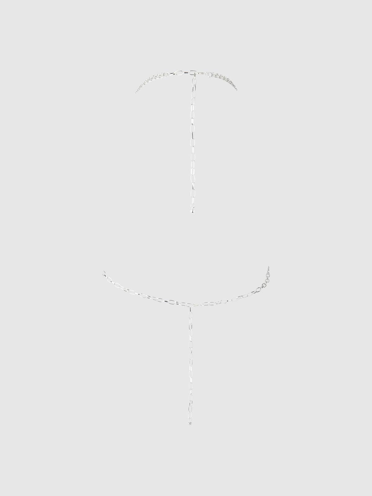 Open Front Rhinestone Top