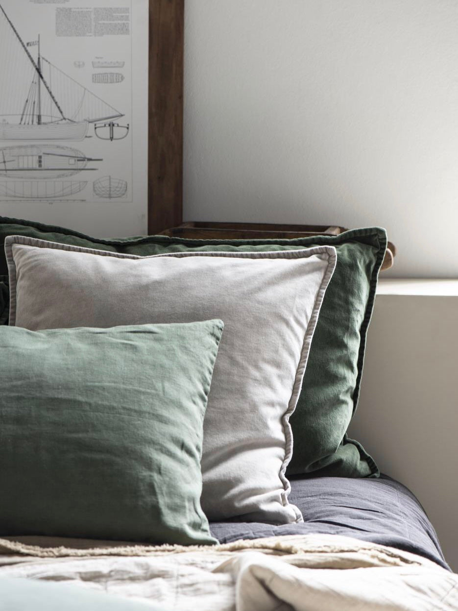 Dekokissen Velours Fog 52x52cm