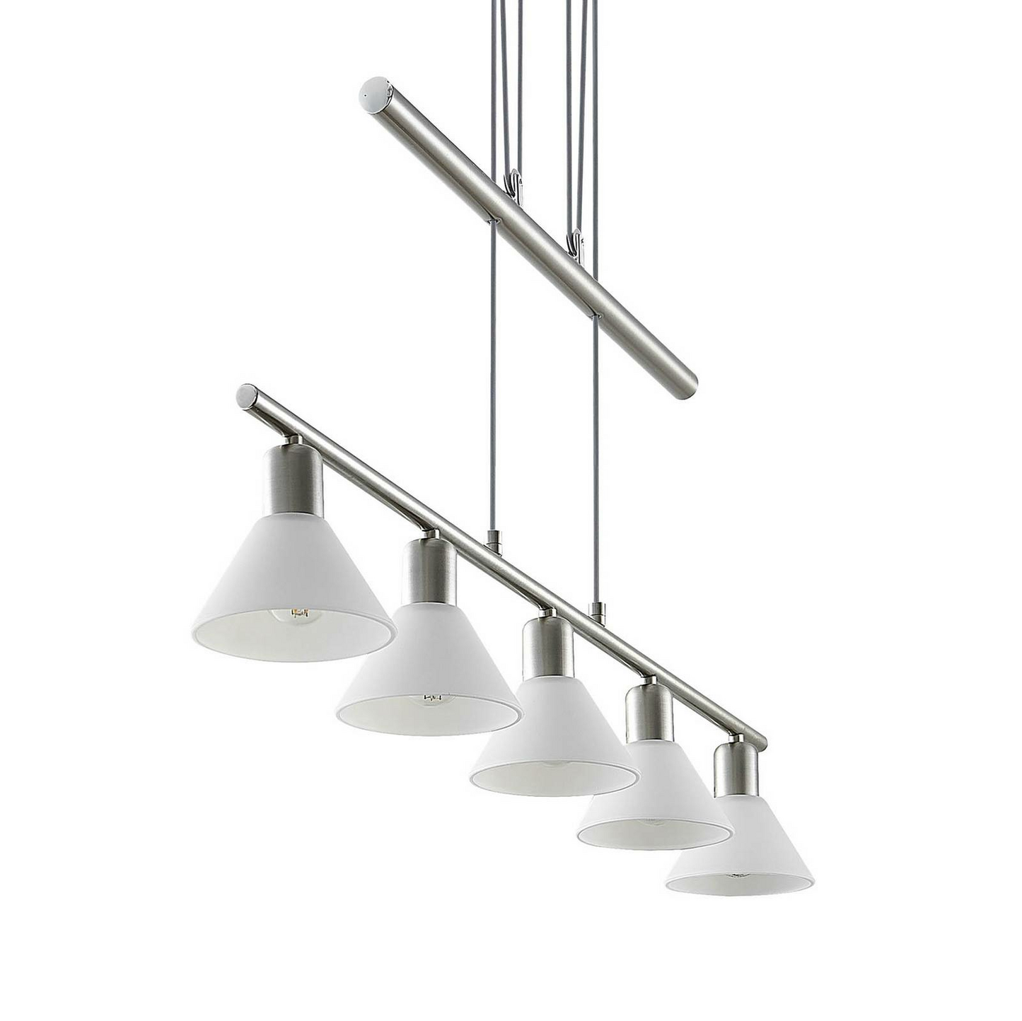 Elc Bealia hengiljós, loftljós, stillanleg, 5 perur, Nic457 