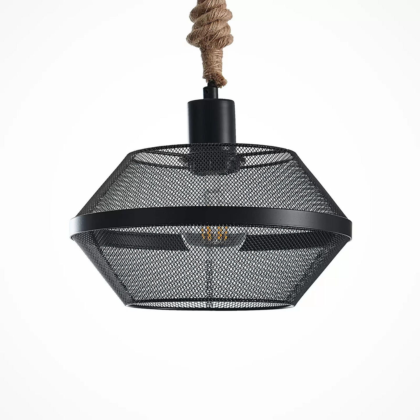 Lindby Rabia loftlampi í B-flokki, hengiljós, 3 ljós, aflöng, úr flauelsflís.