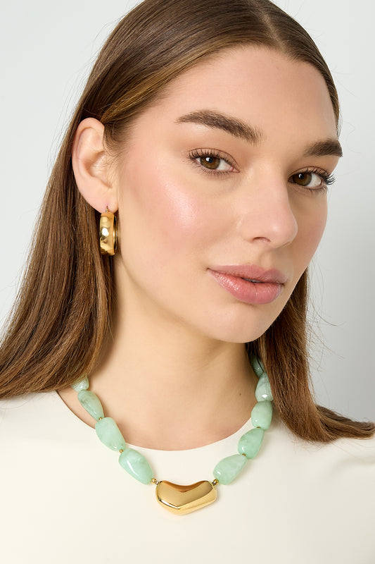 Acrylperlen-Halsketten, schlichte und lässige Alltags-Serie, Damenschmuck