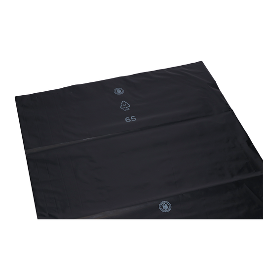 DEISS 95007 - 570+400x1150x0,1 mm schwarz  | Karton (120 Säcke)