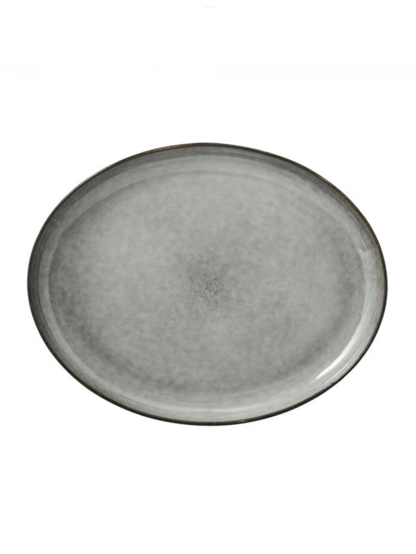 Servierplatte oval Amera grau, in 3 Größen