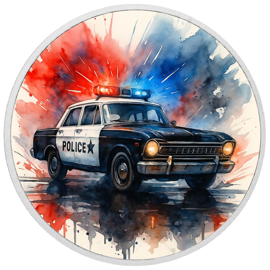 Rolling Justice Sirens of the Past 1oz Fine Silver Coloured Coin