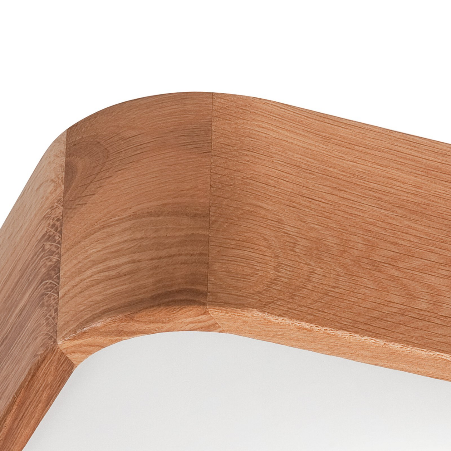 B-flokks Envostar Gaspar loftljós, ferkantað, tré, 35 x 35 cm, loftlampi, ljósabúnaður