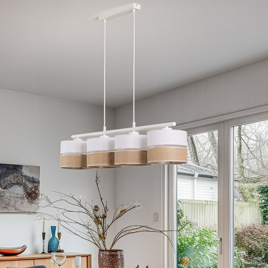 Hengilampi á lager, Linobianco, fjögurra pera hengilampi, lampi, loftljós, spotljós