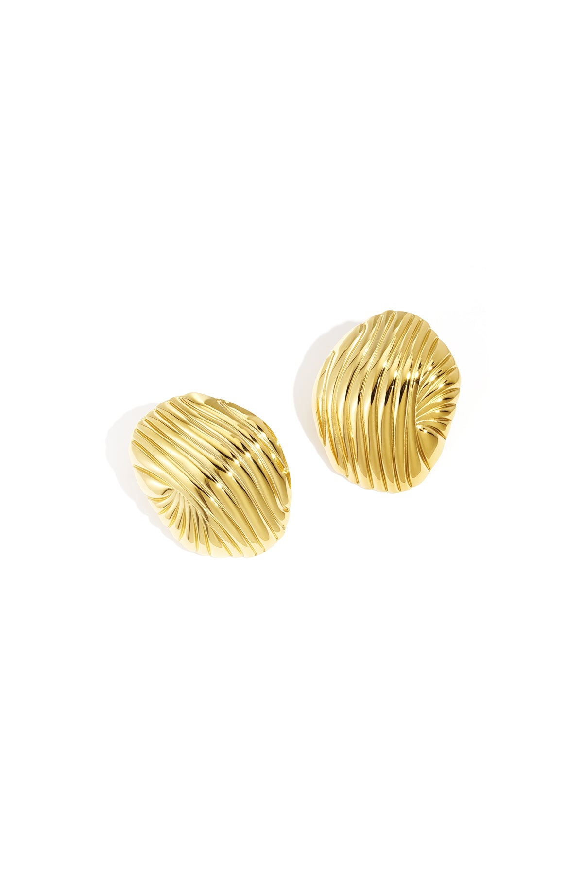 Edelstahl Ohrstecker unregelmäßige Form Casual Daily Simple Series Damenschmuck