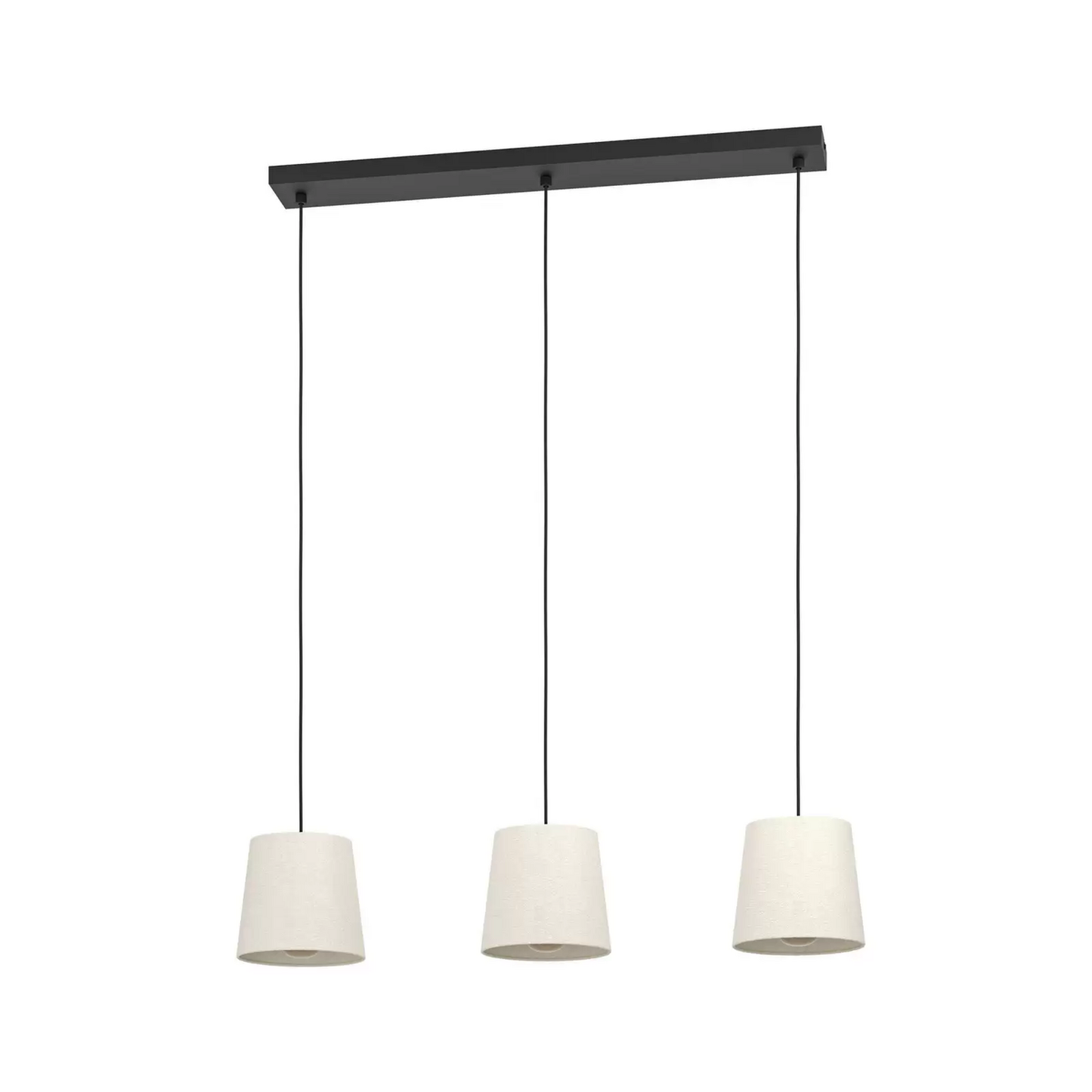 Eglo hengiljós Febres hengilampi, lampalengd 88cm, svart/hvít, 3 perur.