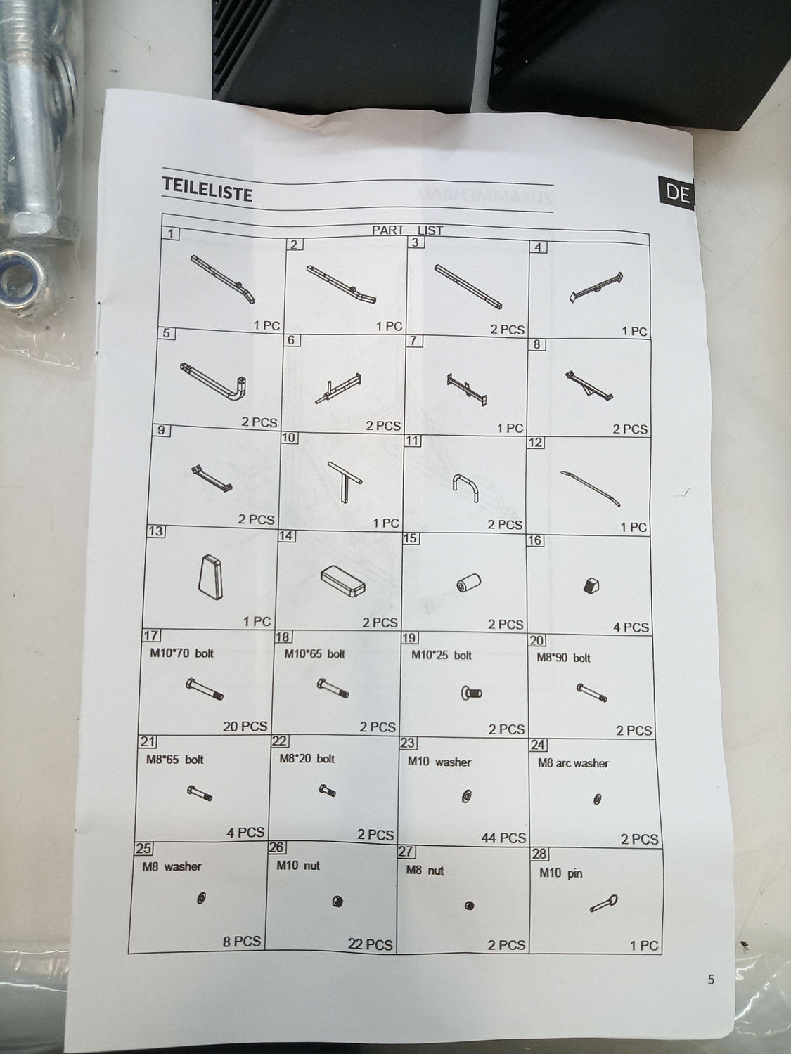 B-Ware Klarfit KS04 Klimmzugstation Klimmzugstange Kraftstation Kraktgerät DEFEKTWARE