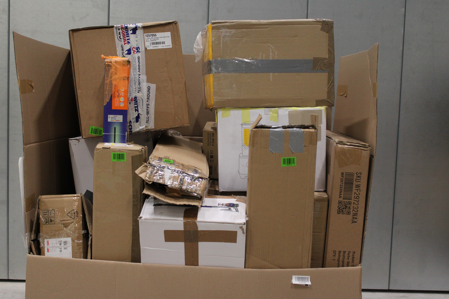 B-lager, blandaðar skil, kynningarvörur, rafmagnsvörur fyrir heimili, lampar, ljós, 38 vörur