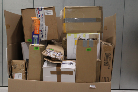 B-lager, blandaðar skil, kynningarvörur, rafmagnsvörur fyrir heimili, lampar, ljós, 38 vörur