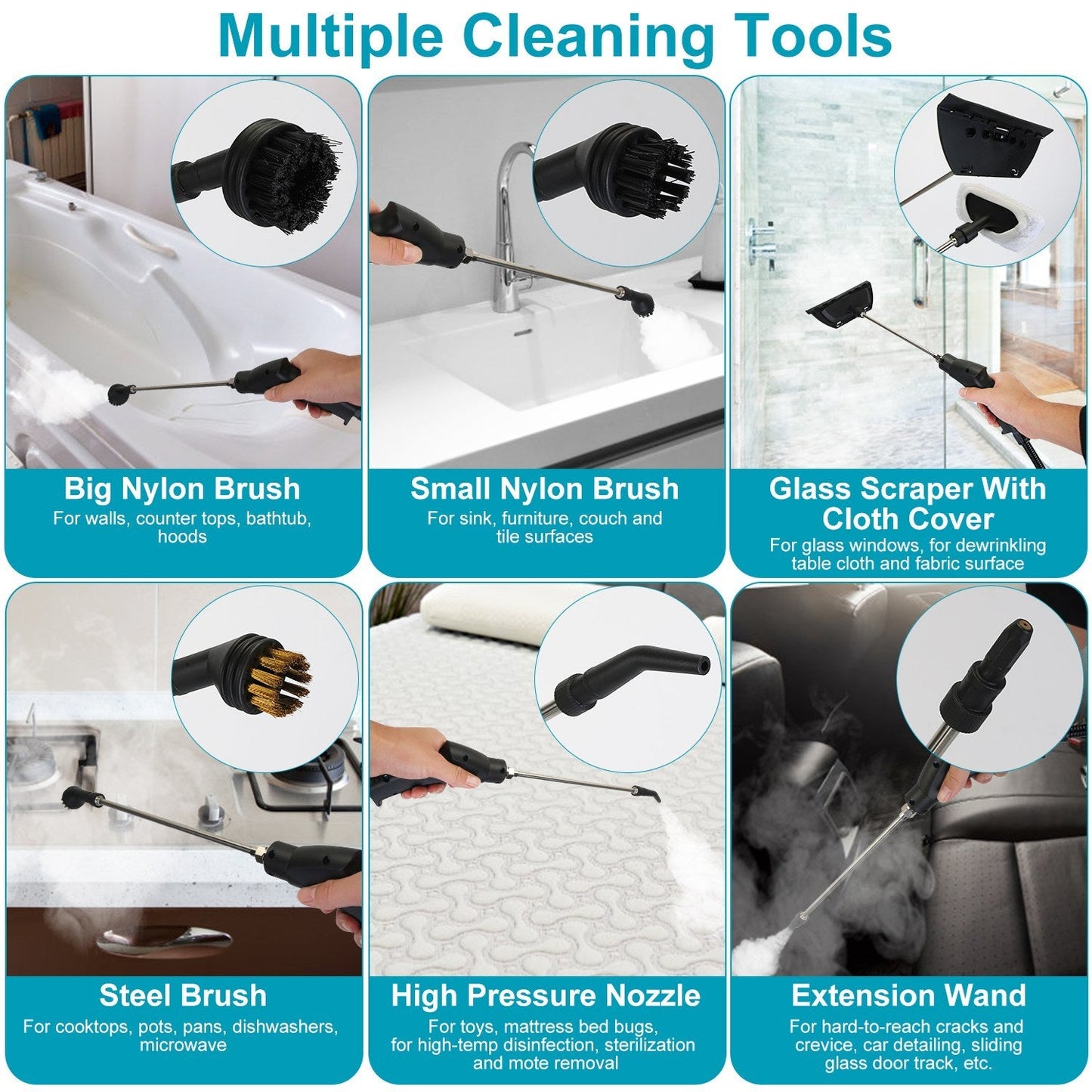 Handheld Steamer Multifunctional Couch and Mattress Cleaner