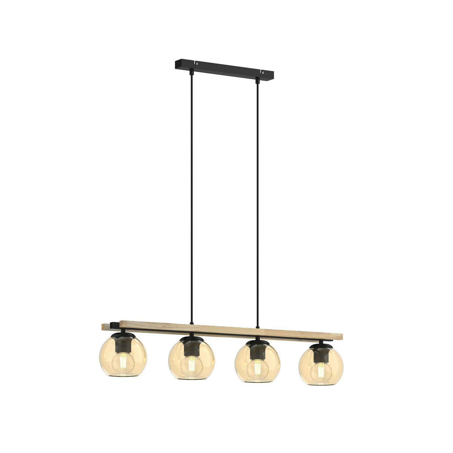 B-Ware Lindby Marla Pendelleuchte Hängelampe Deckenlampe Lampe 3 Flammig E27 Rauchgrau