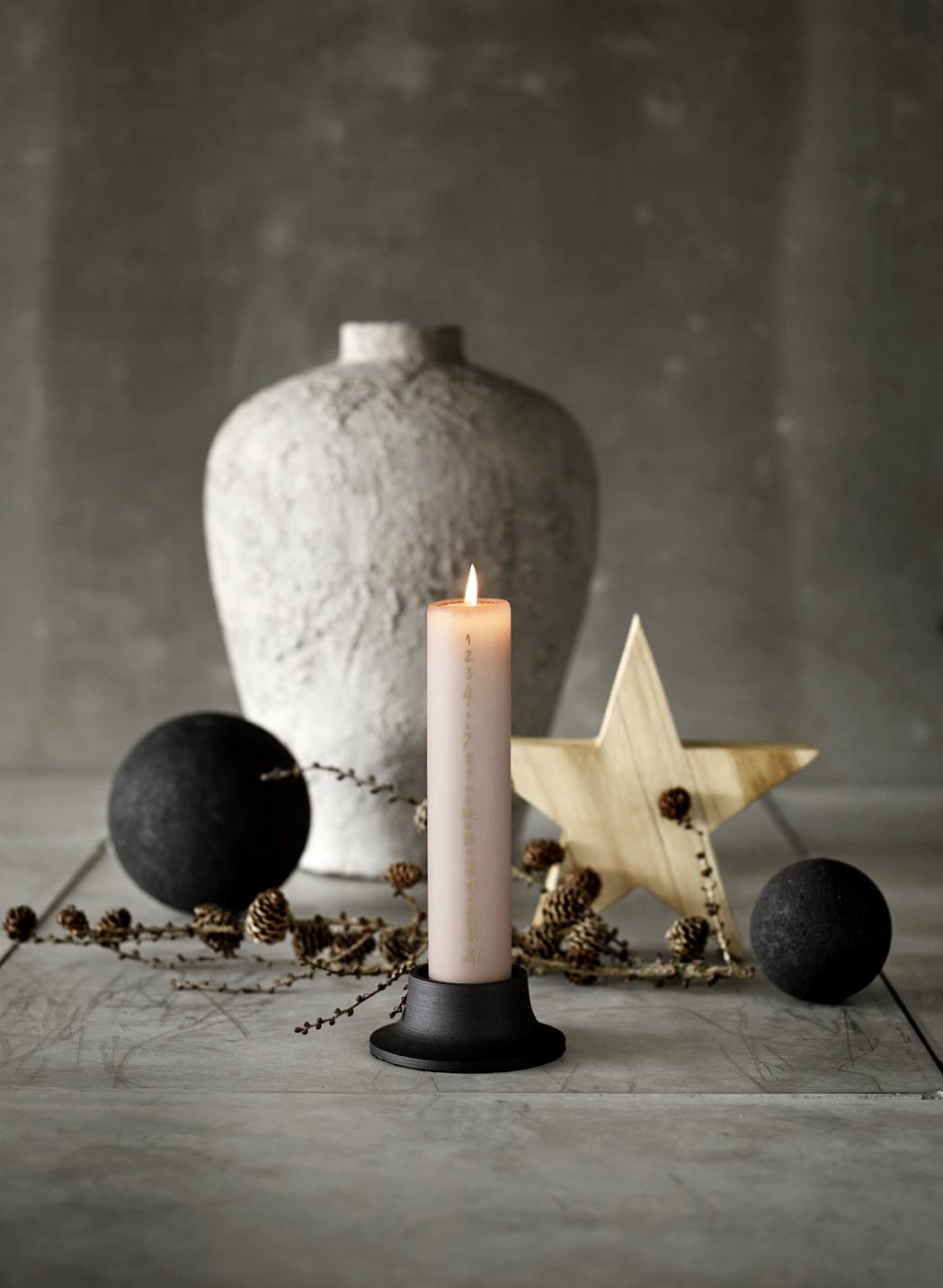 Terracotta Vase Luna grey 40cm