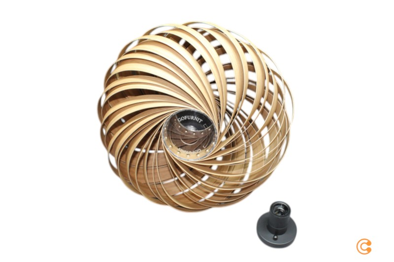 B-flokks Gofurnit Veneria loftlampi, stofuljós, hönnunarloftlampi 