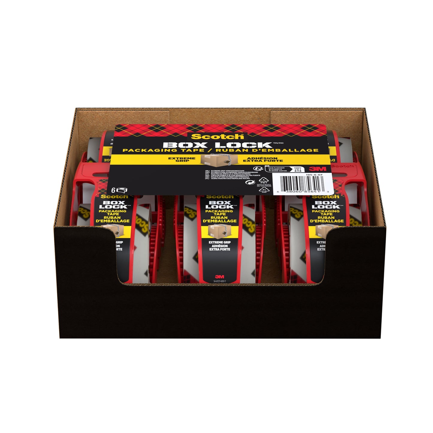 Scotch® Box Lock™ Verpackungsklebeband 48 mm x 20,3 m