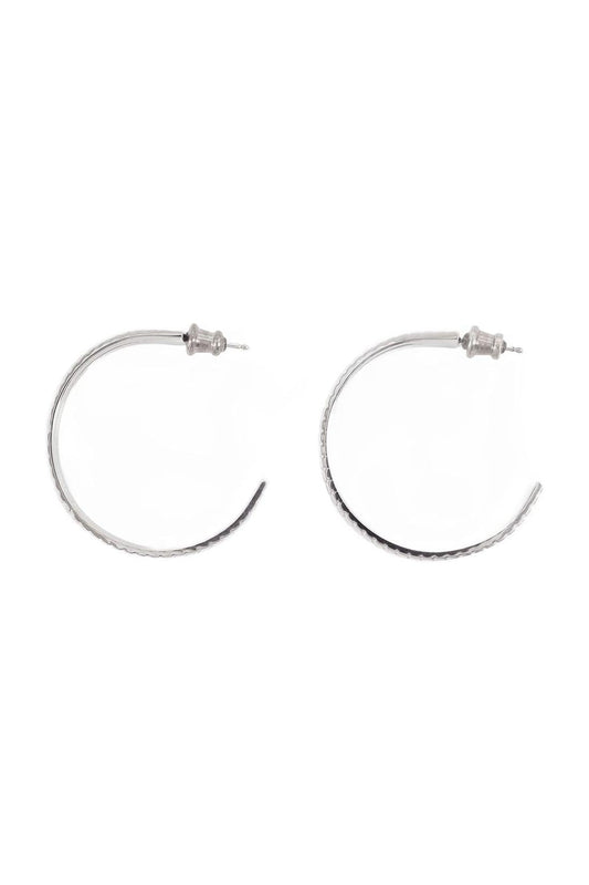 Créoles Slot aus Plaqué Silber