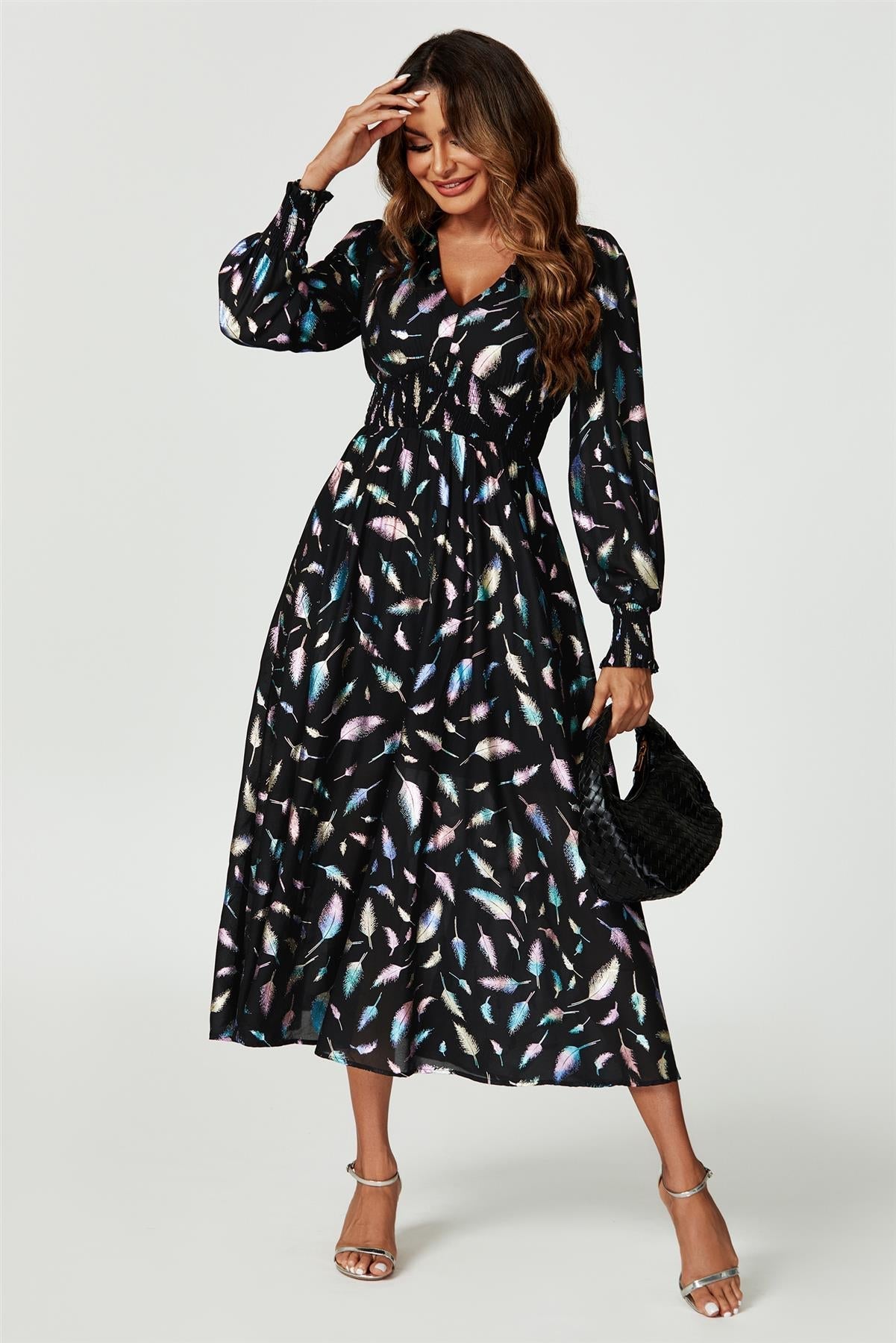 Braided Shoulder Bag In Black