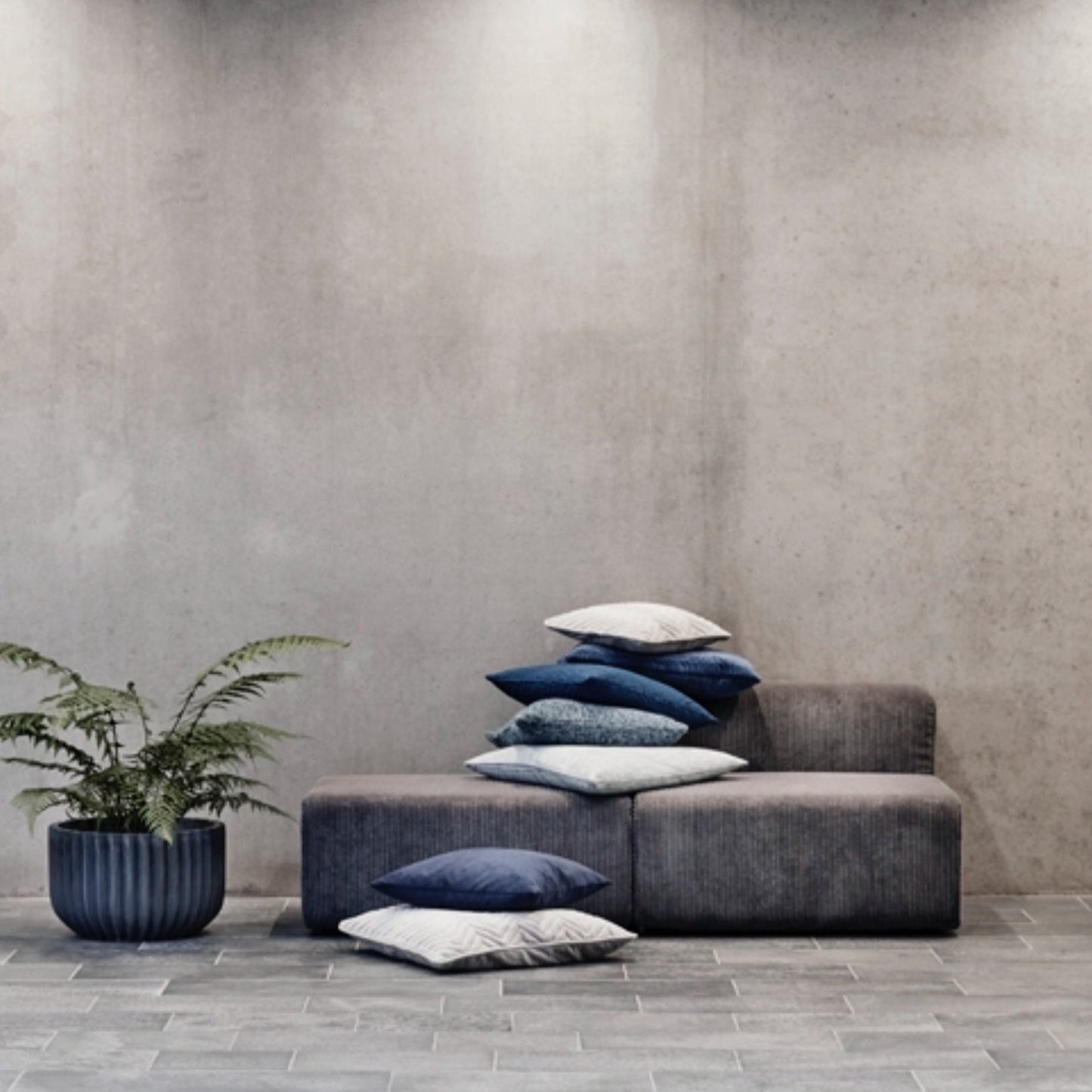 Chaise Longue Lake, in 2 Grautönen