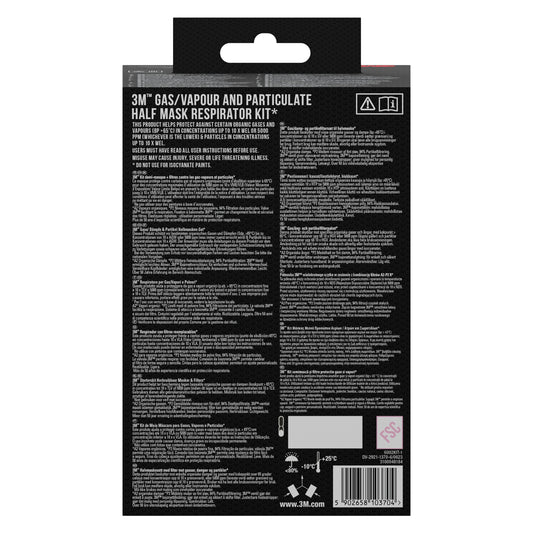 3M™ Filtersatz 6002-1SP, A2P2 organische Dämpfe (2x6055, 2x5925, 2x501) | Packung (1 Stück)