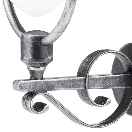 B-grade LCD outdoor wall light Peggy, wall lamp, light with copper shade, standing. 