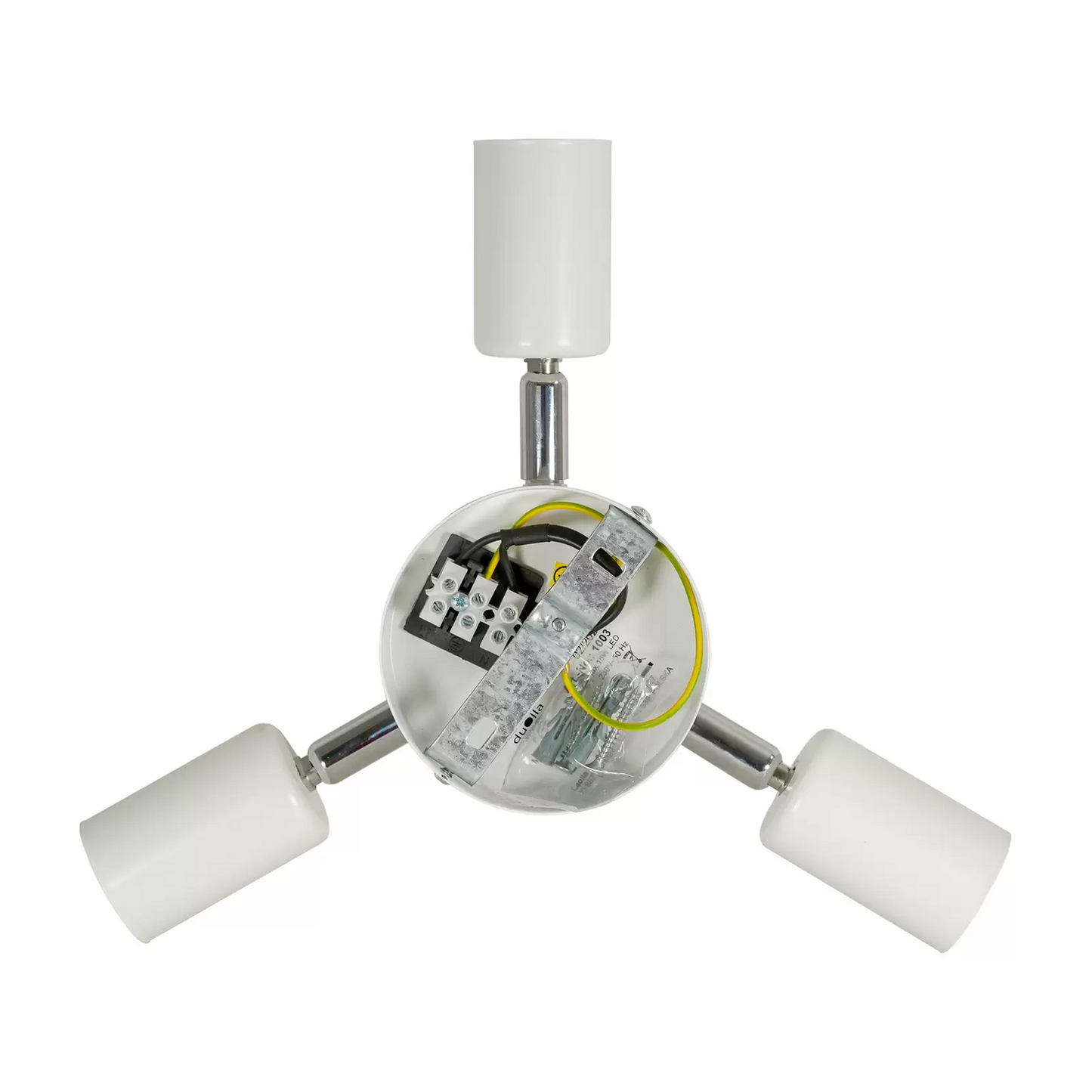 B-flokks Euluna loftljós Boho júta náttúrulegt brúnt hvítt ø 60 cm loftlampi ljós