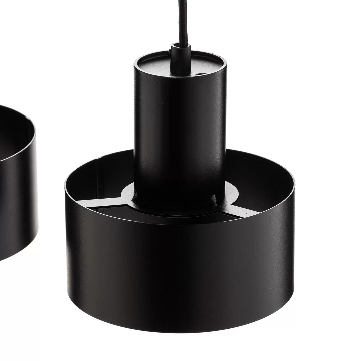 B-flokks Euluna hengiljós Rif 4 loftlampi Línulegur 4 ljósa E27 svartur 