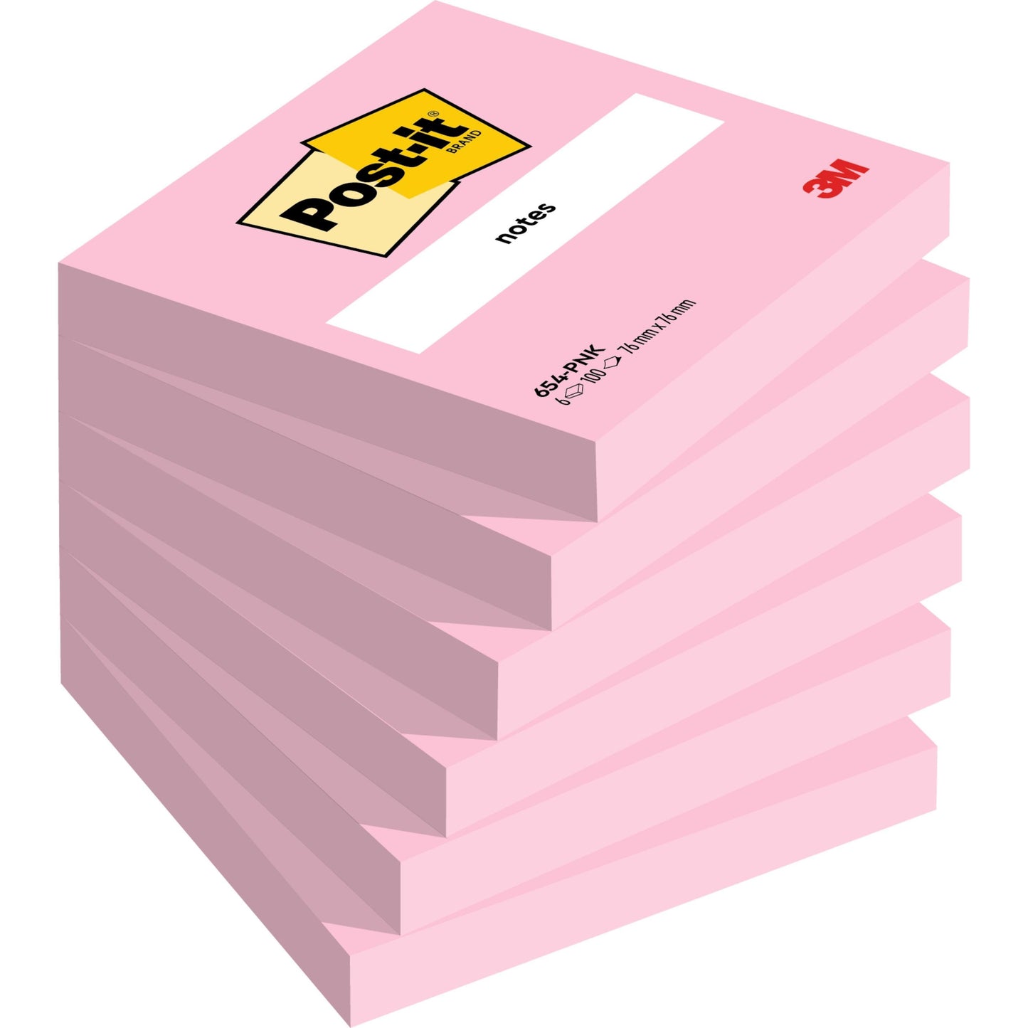 Post-it® Notes, Pink, 76 mm x 76 mm, 100 Blatt/Block, 100% PEFC, SGSCH-PEFC-COC-110078  | 1 Stück