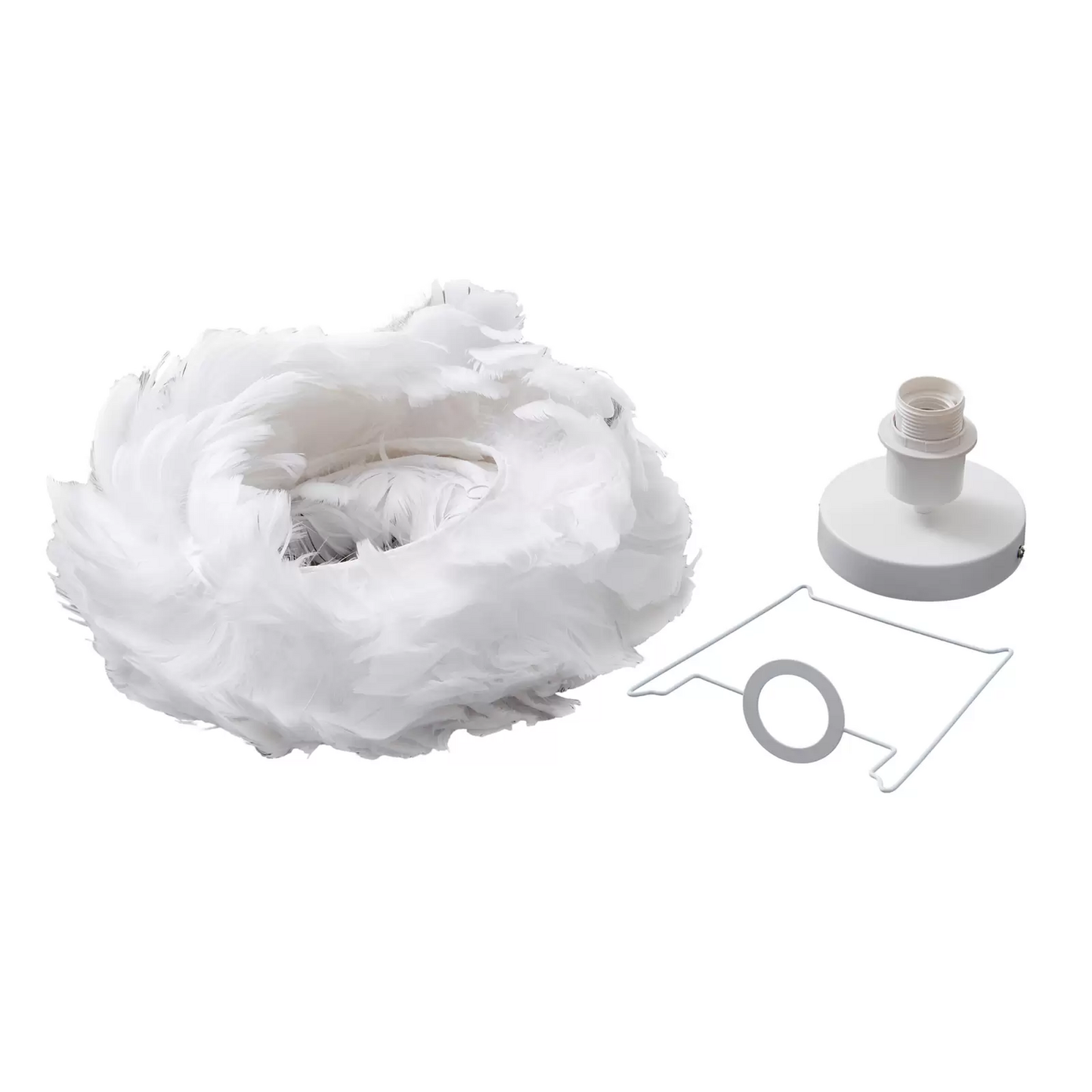 B-Ware Lindby Deckenleuchte Heven ø 35cm Weiß Kunststoff Deckenlampe Lampe Leuchte E27