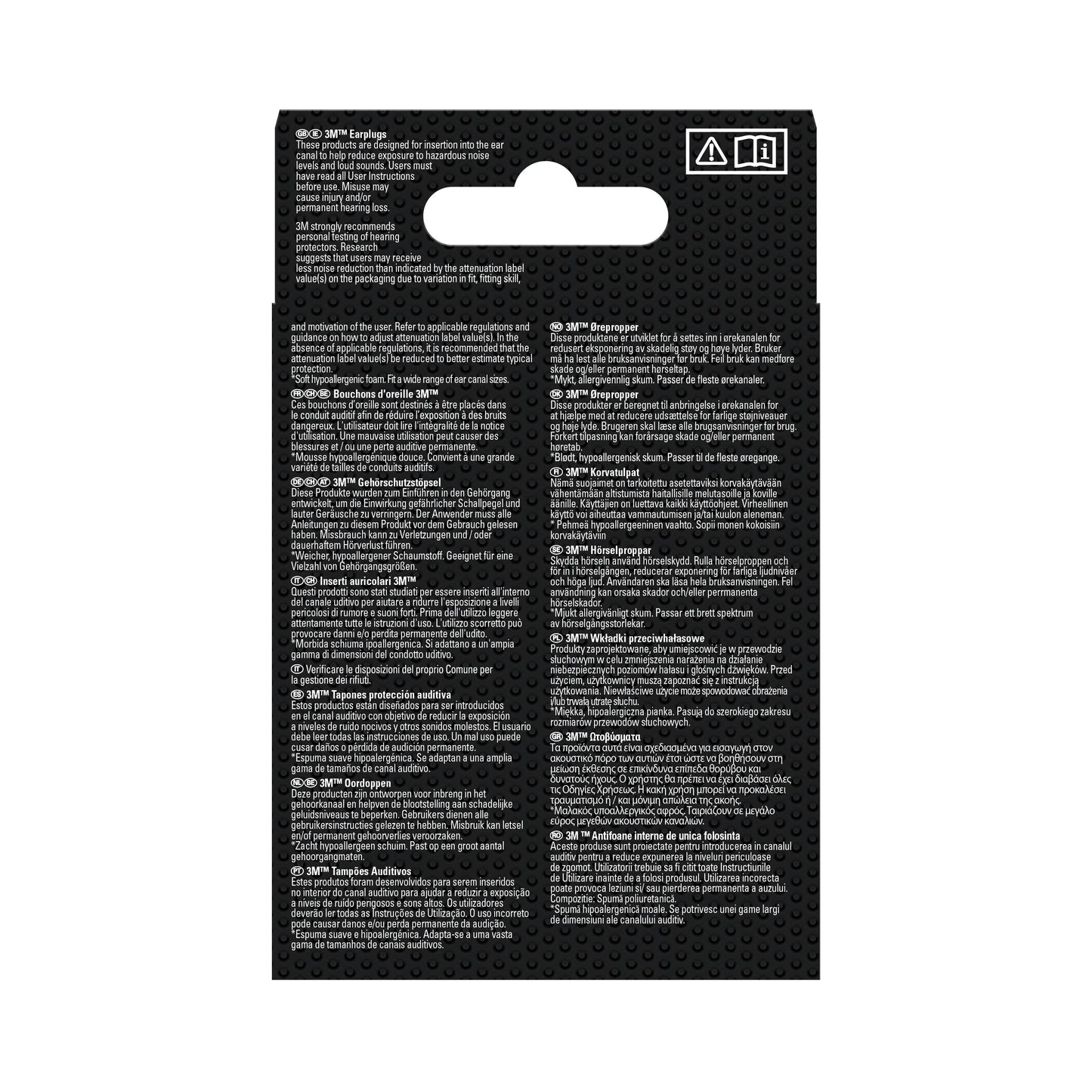 3M™ Gehörschutzstöpsel 1100, Weichschaum, SNR-Wert 35 dB, Orange