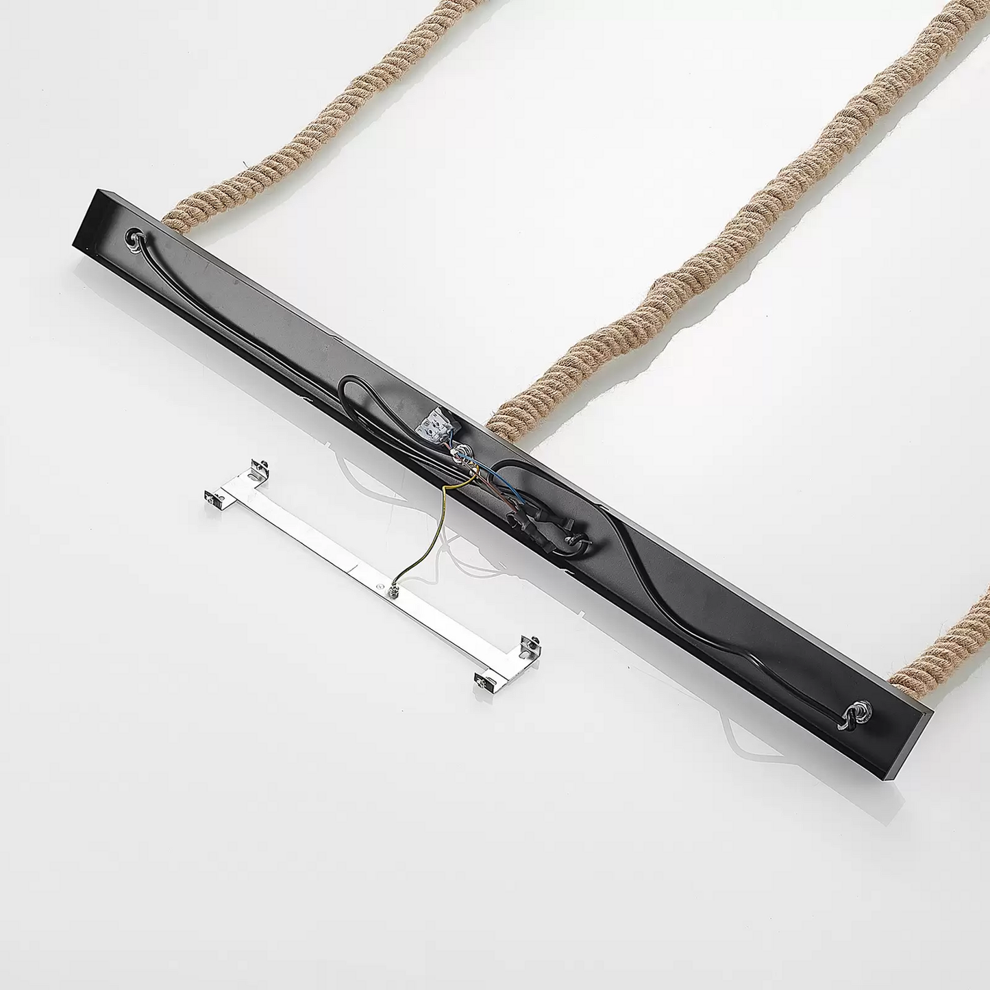 Lindby Rabia loftlampi í B-flokki, hengiljós, 3 ljós, aflöng, úr flauelsflís.