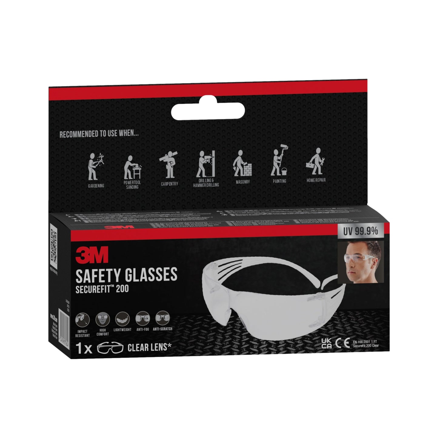 3M™ SecureFit™ Schutzbrille 200