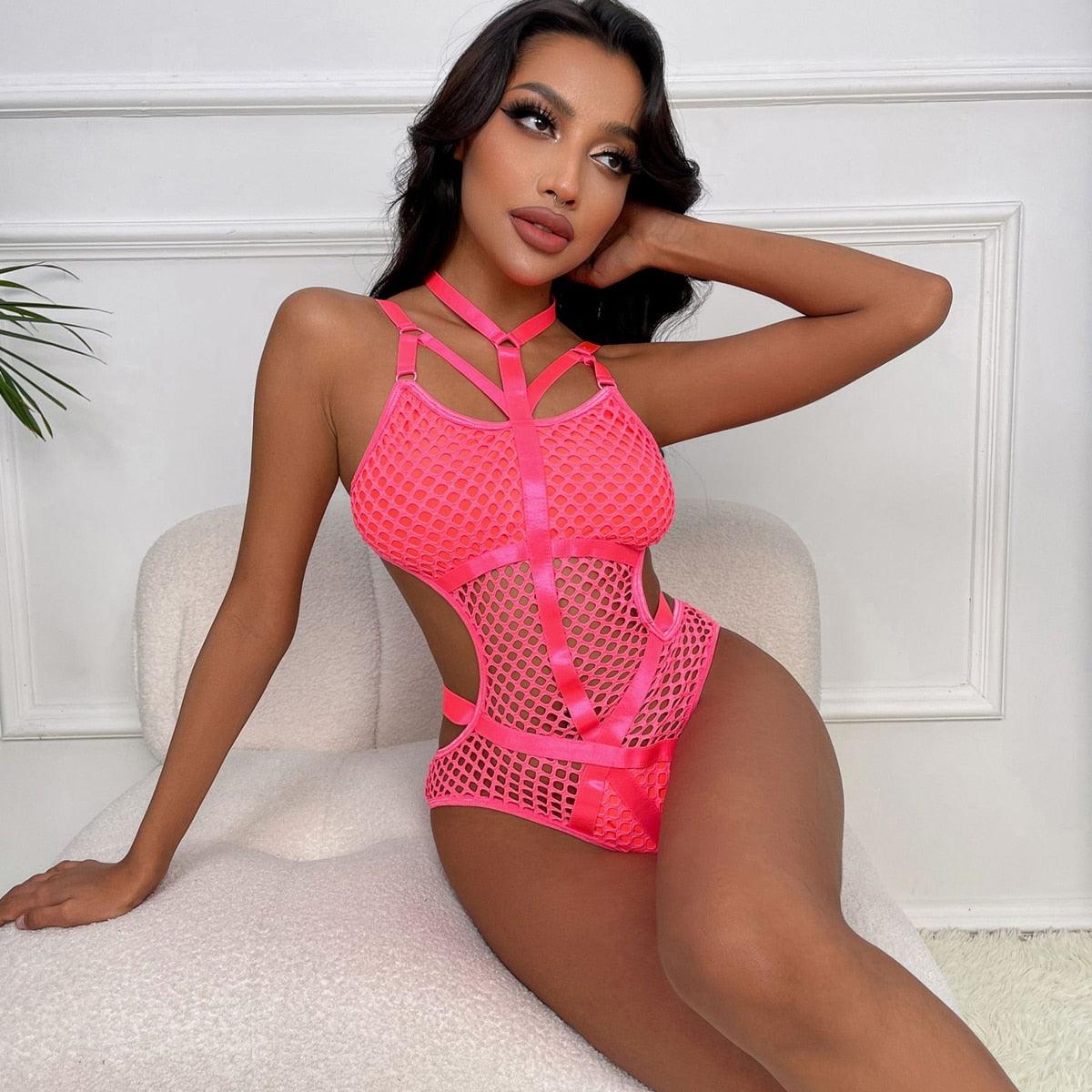 Fish Net-410 Bodysuit
