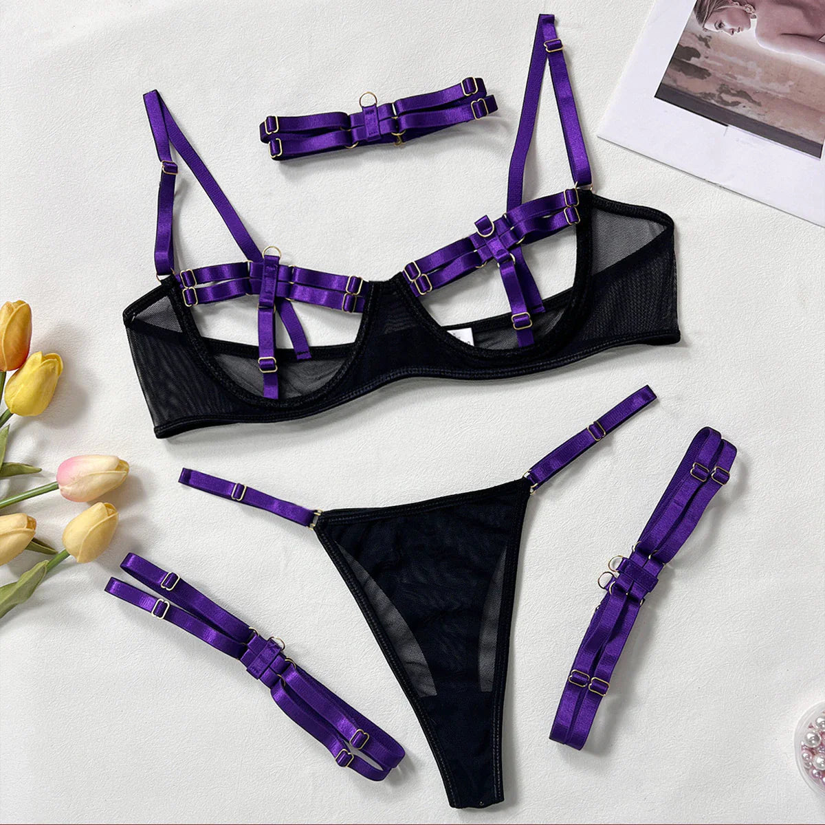 4-Piece Exotic Playsuit