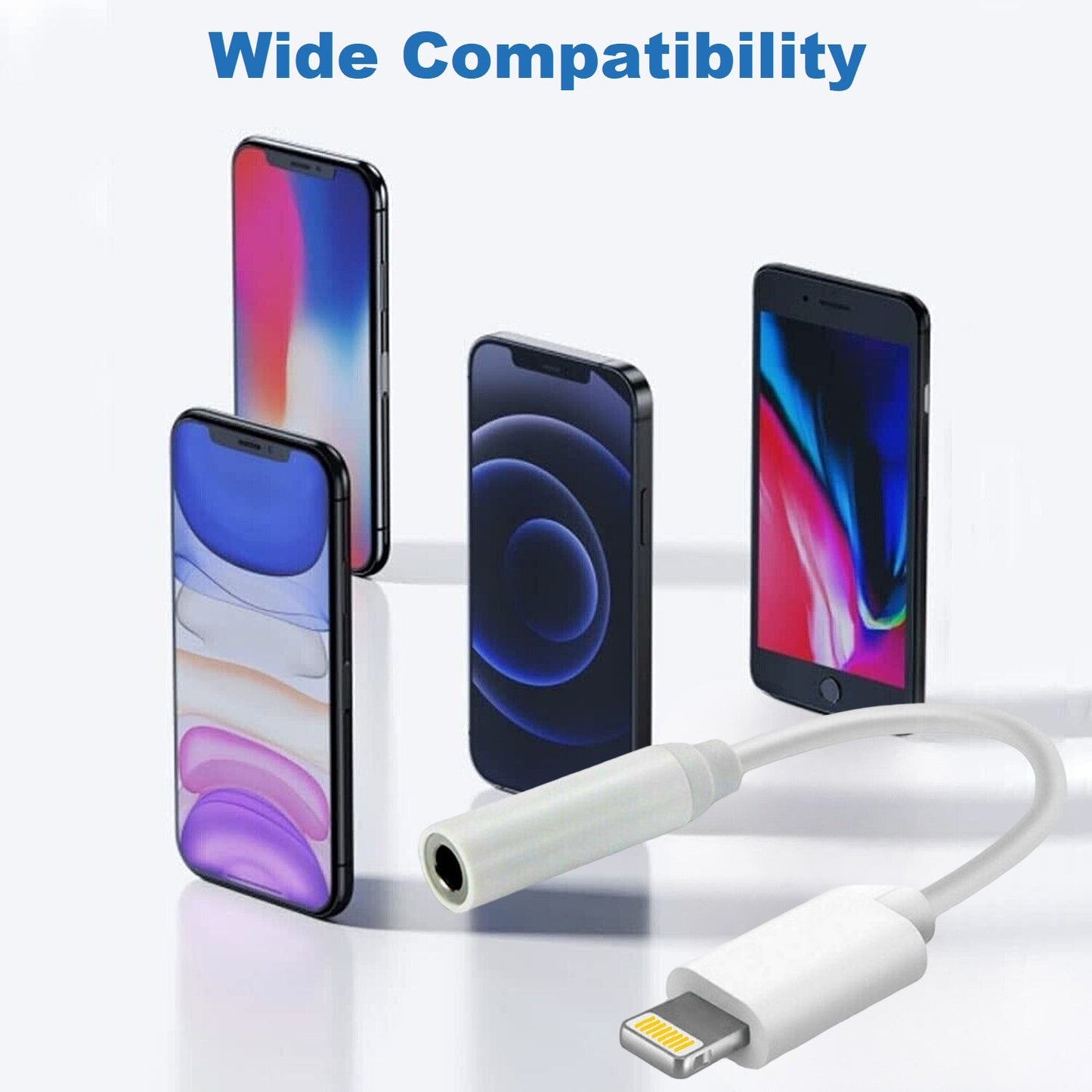 AUX 3,5mm auf 8-Pin iPhone Adapter auf Klinke Kabel Kopfhörer Audio