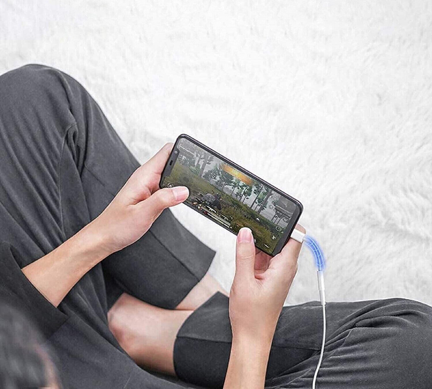 AUX 3,5mm auf 8-Pin iPhone Adapter auf Klinke Kabel Kopfhörer Audio