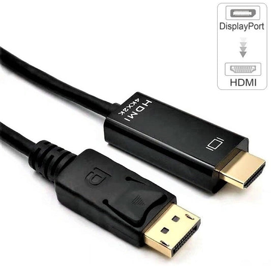 DP zu HDMI Kabel DP auf HDMI DisplayPort Stecker auf HDMI Buchse 4Kx2K