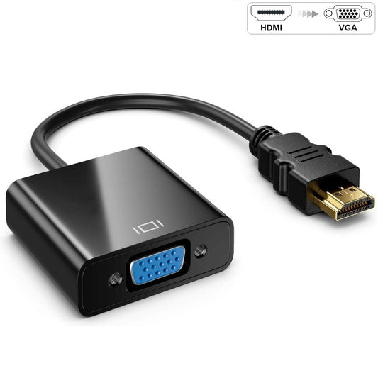 HDMI auf VGA Adapter D-Sub 15-polig Konverter Full HD 1080p VGA Buchse