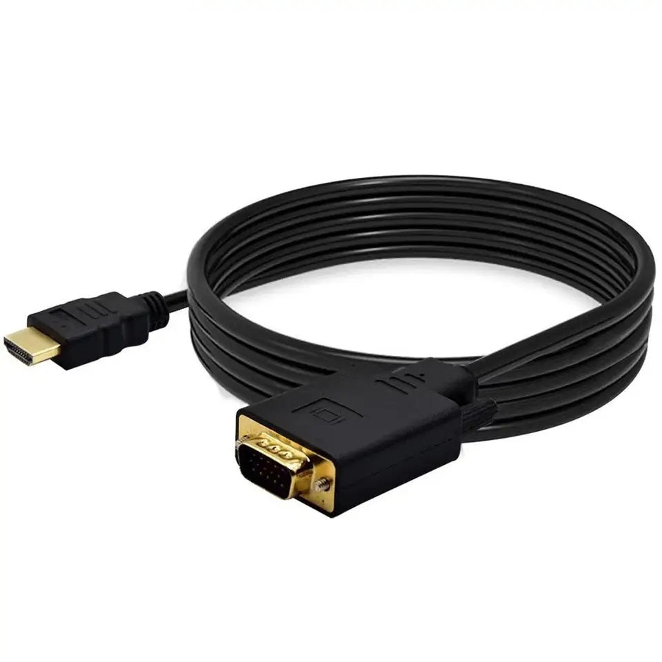 HDMI Stecker zu VGA Stecker Kabel Konverter Full HD 1080p 1,8 m vergoldet