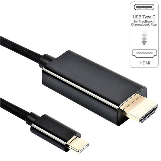 USB-C-Stecker auf HDMI-Stecker Kabel 1,8 m 4K@30Hz USB-C 3.1 vergoldet