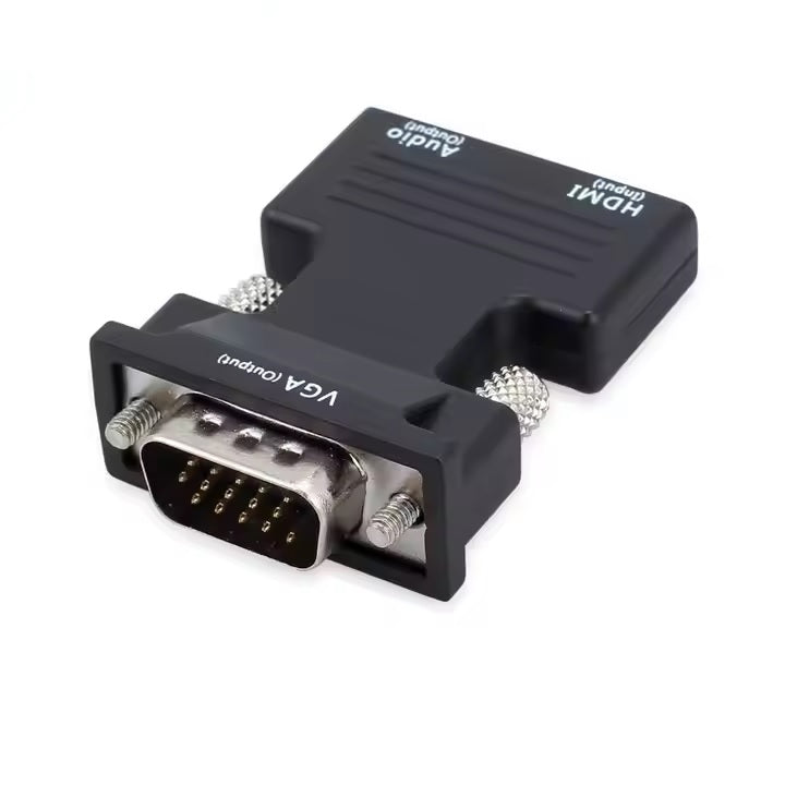 HDMI zu VGA Adapter HDTV Konverter Audio & Videokabel für PC Laptop 1080p @ 60Hz