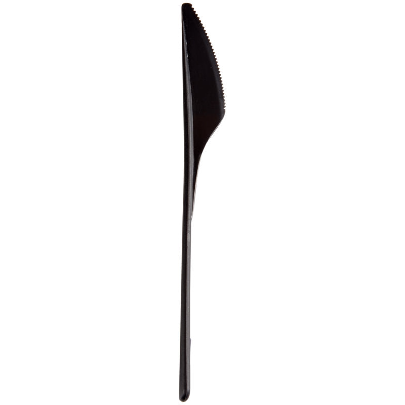 Mehrweg Messer, 18,7cm, schwarz, PP  | Packung (50 Paare)
