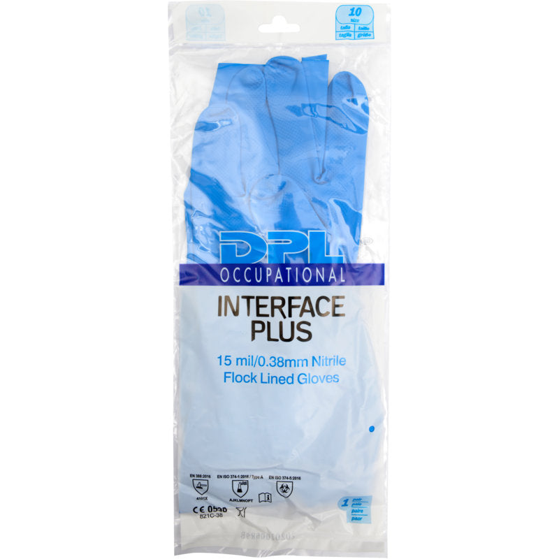 Haushaltshandschuhe Nitril, Blau