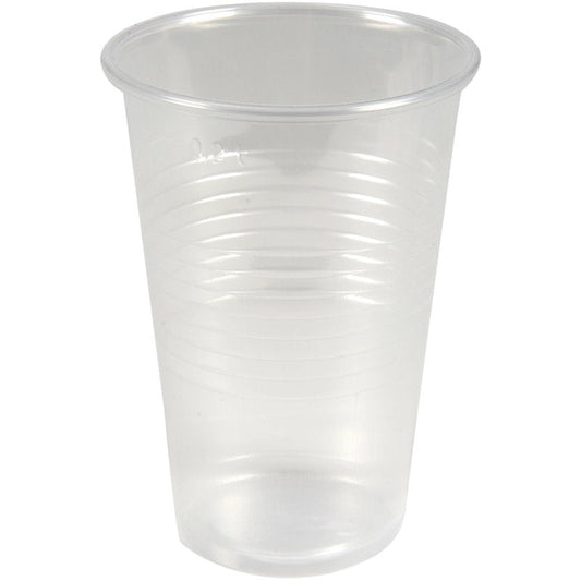 Ausschankbecher, PP, 20 cl,Transparent  | Packung (100 Paare)