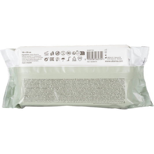 Auslaufartikel: Abena Feuchtpflegetücher, Softbox mit Plastikdeckel, 80 Tücher | Packung (1 Tuch)